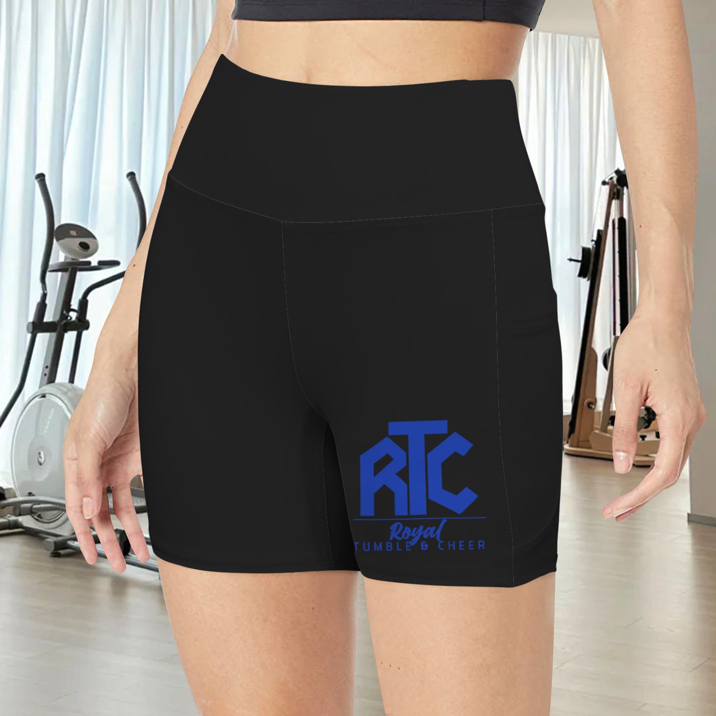 High Waist Deep Pockets Yoga Shorts